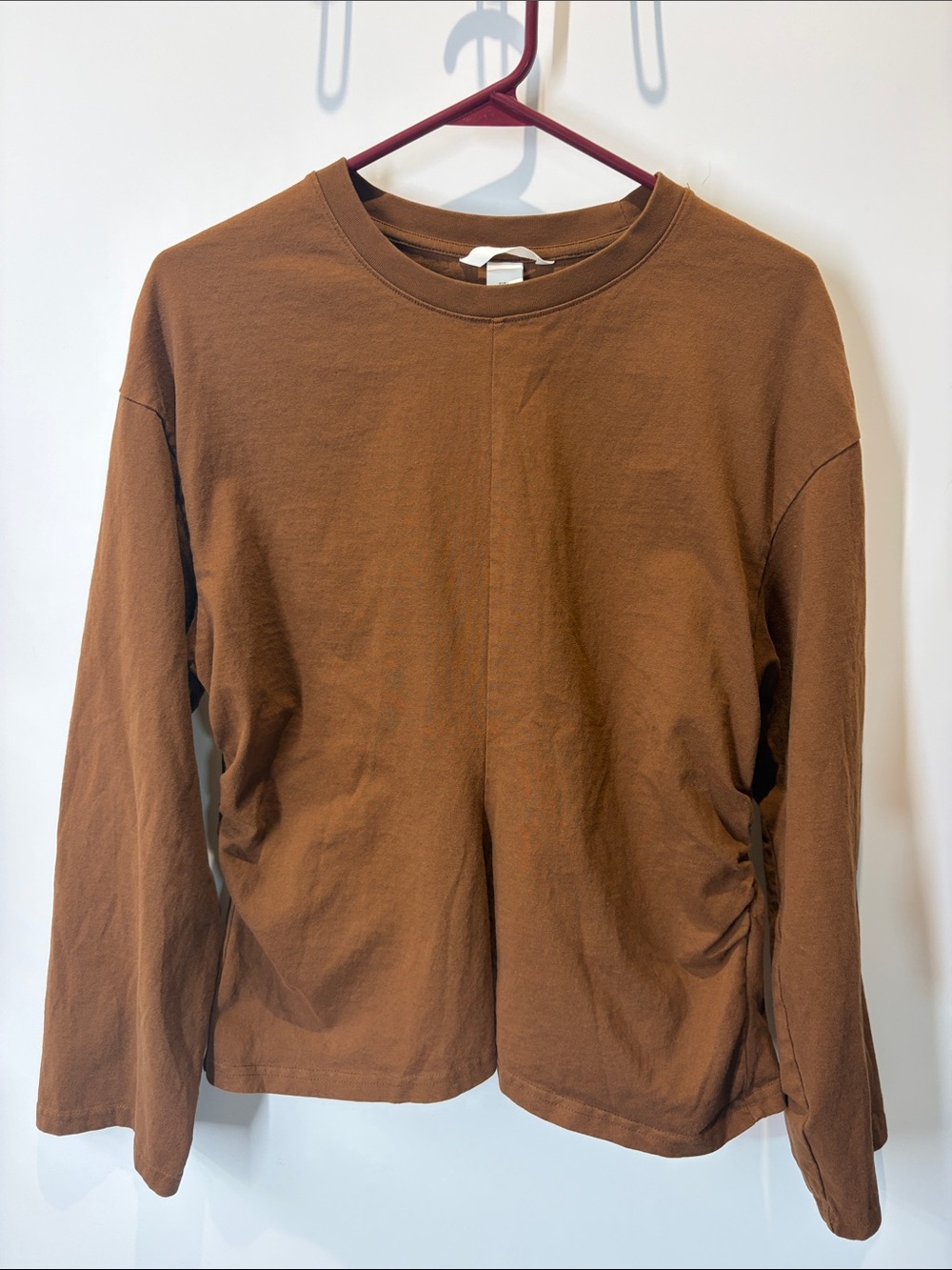 H&M Women’s  Long-Sleeve Crewneck Shirt - Brown